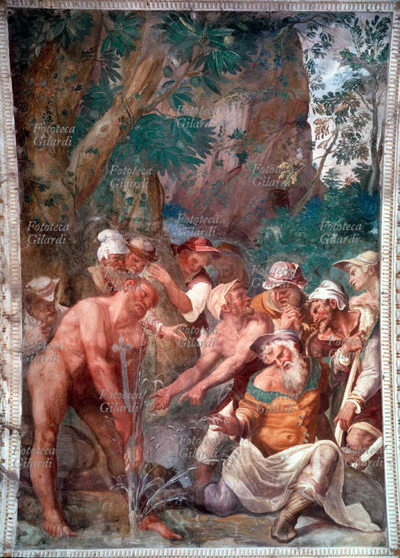 MITOLOGIA Ercole estrae la clava dal suolo e sgorga l\