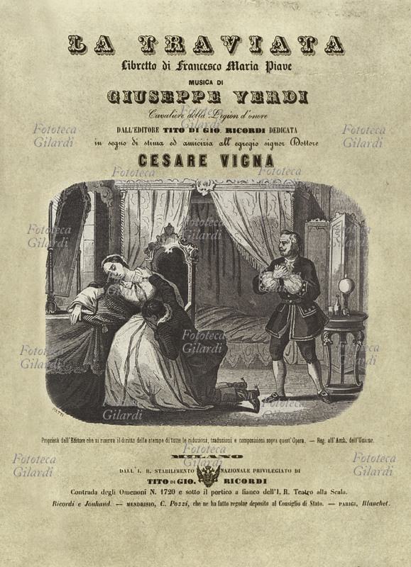 Giuseppe VERDI (1813-1901) Frontespizio del libretto \
