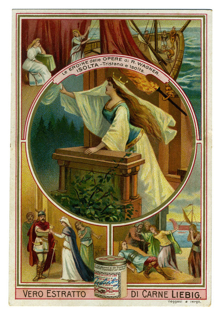 ISOLTA DA TRISTANO E ISOTTA FIGURINA LIEBIG 1903 ISOLTA DA TRISTANO E ISOTTA FIGURINA LIEBIG 1903