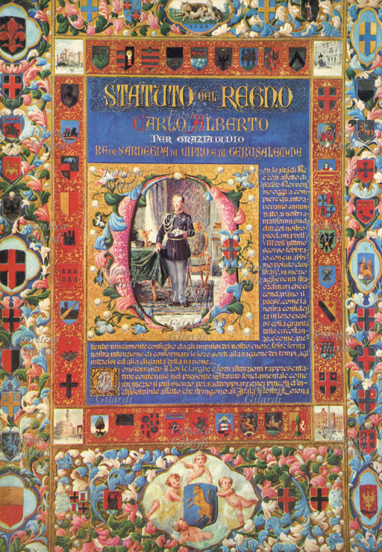 STATUTO ALBERTINO Frontespizio del facsimile dell\