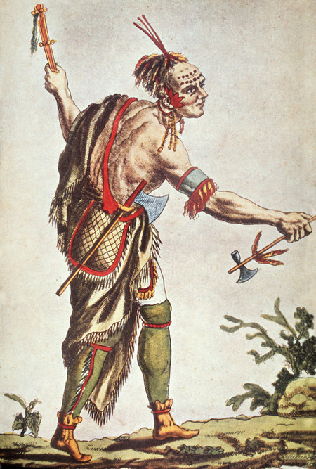 INDIANO IROCHESE CON TOMAHAWK