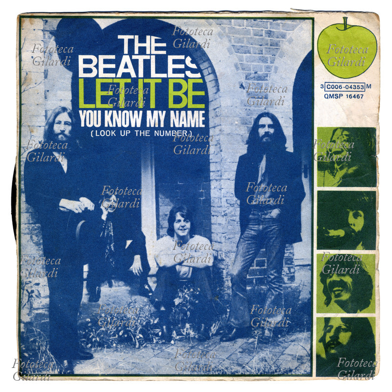 THE BEATLES Copertina del disco 45 giri \