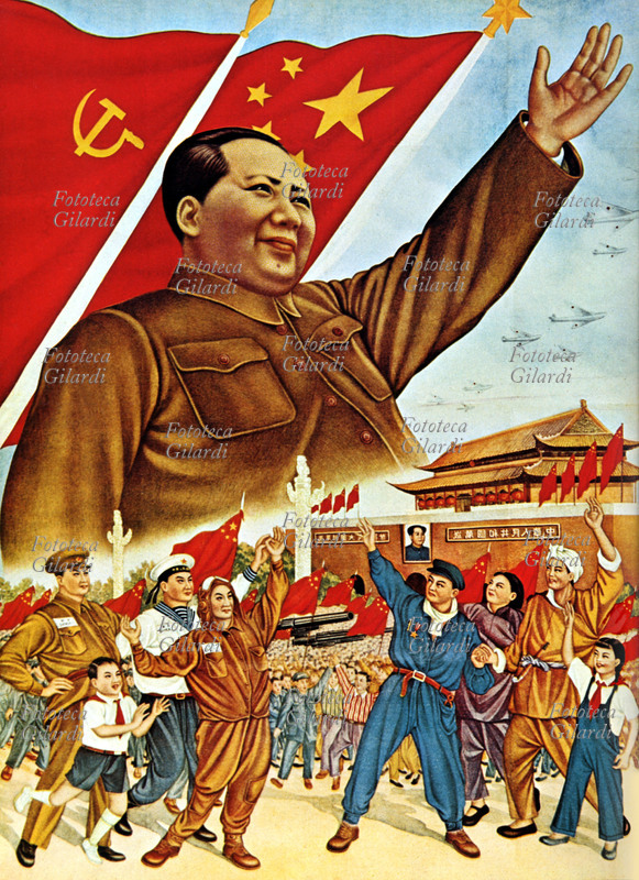 CINA Manifesto commemorativo della vittoria comunista su Chiang Kai-shek. Repubblica Popolare Cinese, 1949