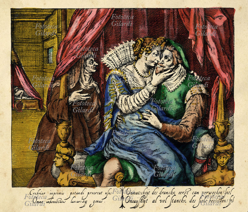 PROSTITUZIONE Una mondana intrattiene un cliente, con la supervisione della mezzana. Nell\