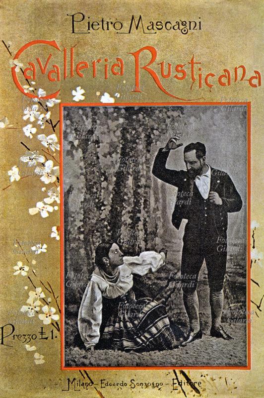 Pietro MASCAGNI (7 dicembre 1863 – 2 agosto 1945) Copertina dello spartito dell\
