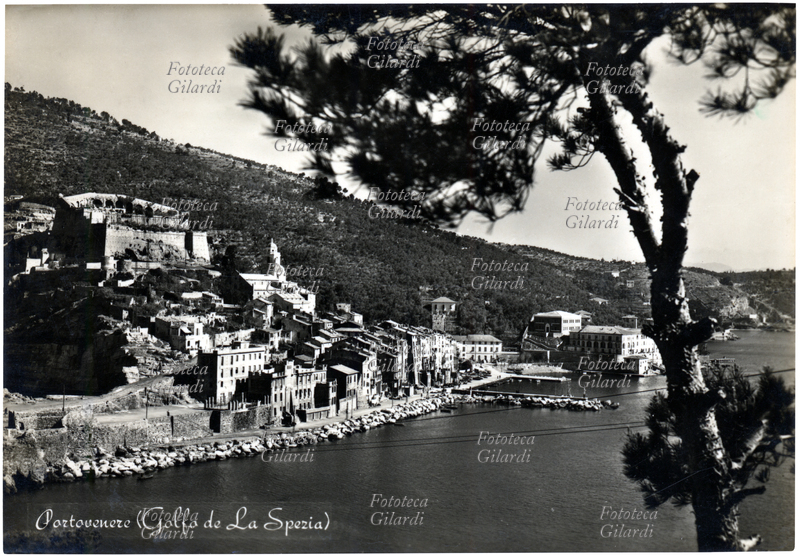 PORTOVENERE Golfo di La Spezia. Cartolina postale, Fotografia, Portovenere (SP), 1956.