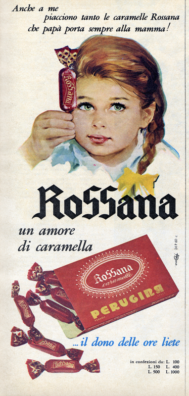 PUBBLICIT&Agrave; CARAMELLE ROSSANA