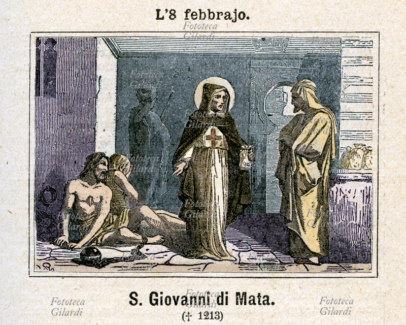San GIOVANNI DE MATHA (23 giugno 1154 - 17 dicembre 1213), sacerdote francese e cofondatore, con l\
