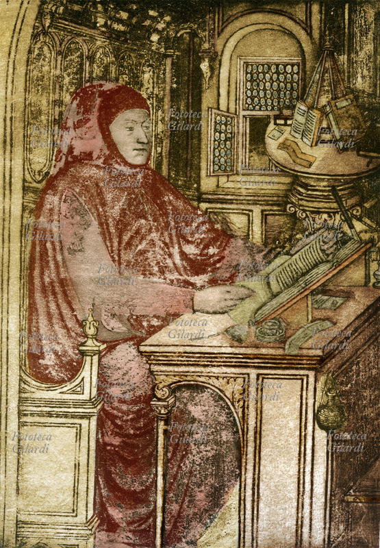 Francesco PETRARCA (1304-1374) scrittore, poeta e filosofo italiano, riconosciuto universalmente quale fondatore dell\