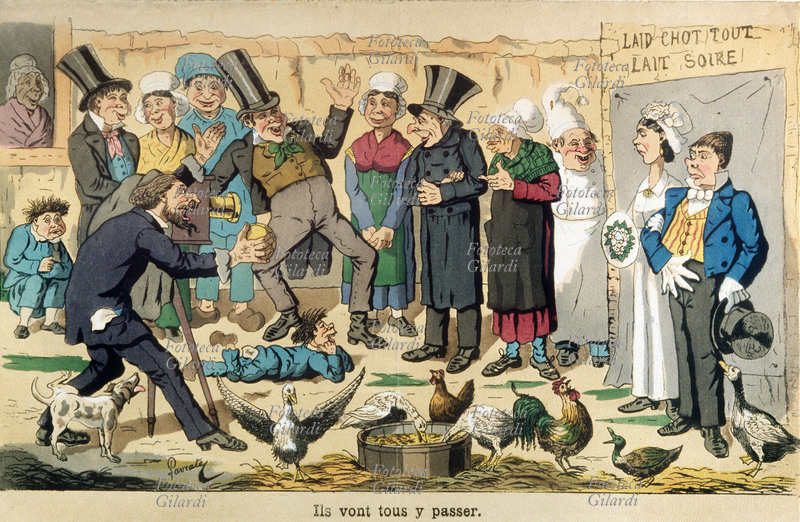 STORIA DELLA FOTOGRAFIA Caricatura di Lavrater sull\