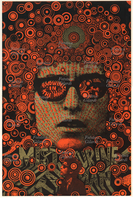 Bob DYLAN (Robert Zimmermann, 1941) Manifesto di Martin Sharp (1942 – 2013) per Bob Dylan, all\