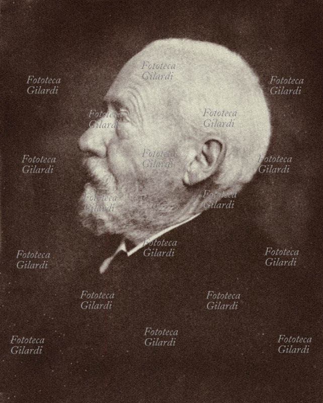 Wilhelm DILTHEY (1833-1911) filosofo tedesco neocriticista, massimo rappresentante dello storicismo tedesco; psicologo. Ritratto fotografico 1905 circa
