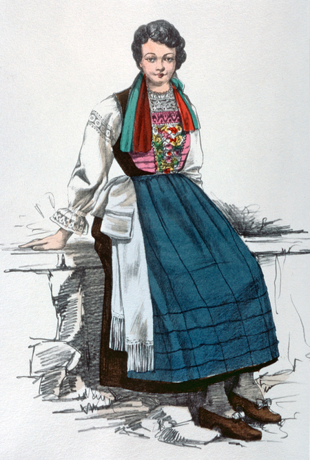 TRADITIONAL FEMALE SCOPA COSTUME