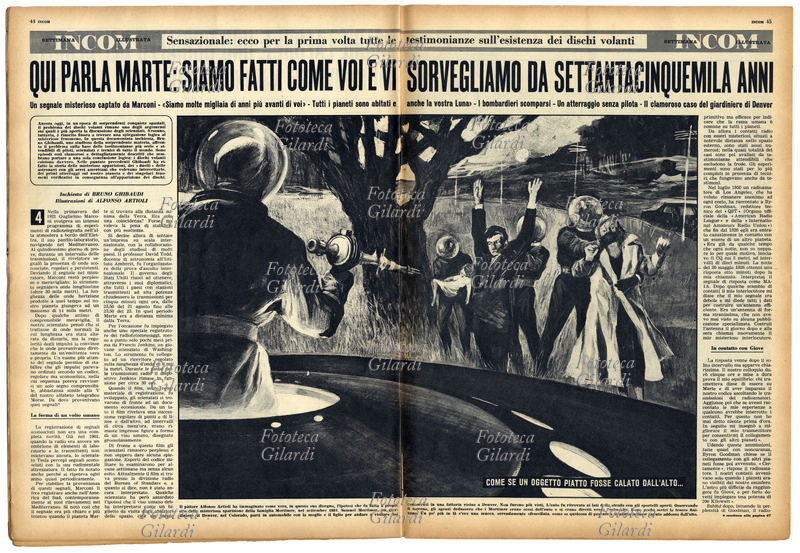 UFO Doppia pagina della \