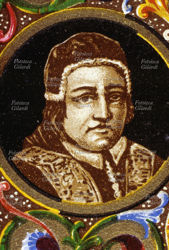 PAPA BENEDETTO XIV (1675-1758), al secolo Prospero Lambertini nato a Bologna, eletto nel 1740. "Alla Sua Scienza tutto il Mondo s\