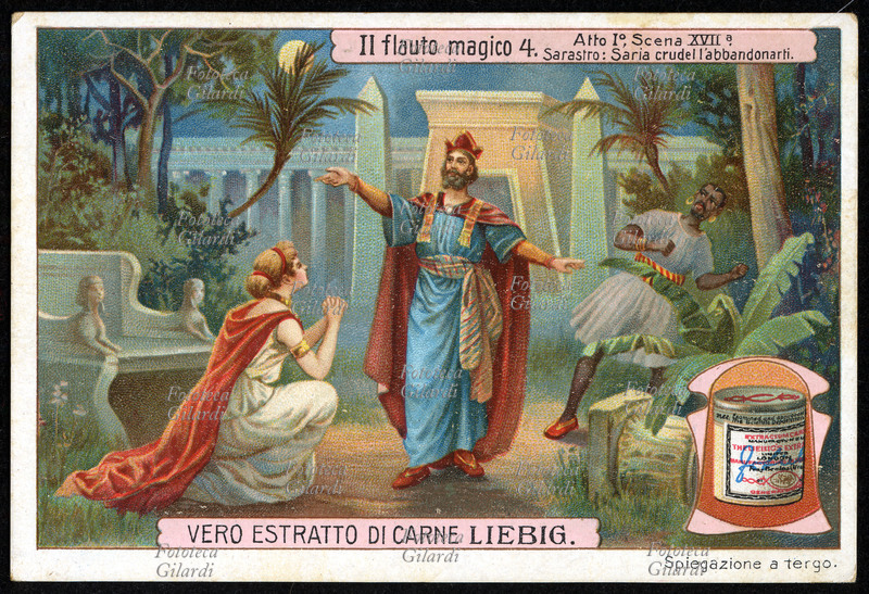 Wolfgang Amadeus MOZART (1756-1791). Il Flauto magico, Atto 1° scena XVII. Sarastro: Saria crudel l\