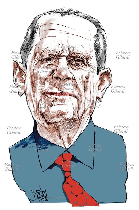 Carl SCHMITT(11 luglio 1888 – 7 aprile 1985) giurista e filosofo politico tedesco. Le sue idee ruotano intorno al pensiero politico e al diritto internazionale, durante il nazismo si accostò alle dottrine nazionalsocialiste restando tuttavia non totalmente allineato nei ruoli di regime. Schmitt lavorò in campo internazionale fornendo, da consulente esterno, elementi per giustificare la politica espansionistica di Hitler. Filosofo del diritto tedesco, teorico del decisionismo, di diritto pubblico e internazionale. Tra i suoi numerosi i saggi: "Legalità e legittimità" (1932). Ritratto, illustrazione di Dariush Radpour, disegno a matita colorato digitale, 2005. Questa immagine non può essere utilizzata con tariffa inferiore a € 80,00