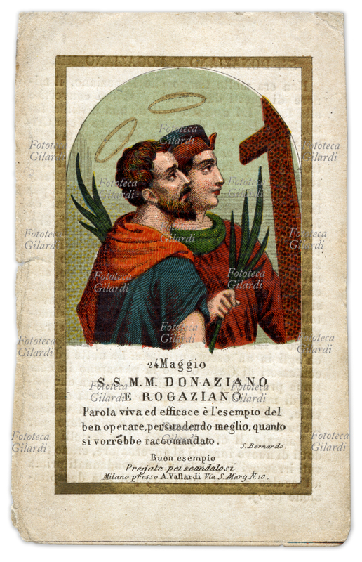SS. DONAZIANO e ROGAZIANO (III-IV secolo) martiri. \