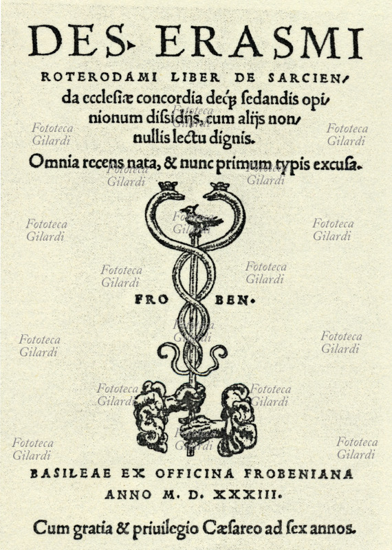 Erasmo DA ROTTERDAM (1466-1536) Frontespizio dell\