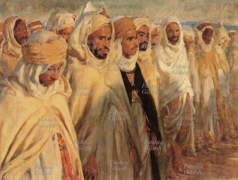 Etienne DINET (1861-1929) Il mattino dopo il Ramadan, prima della preghiera, 1903 circa