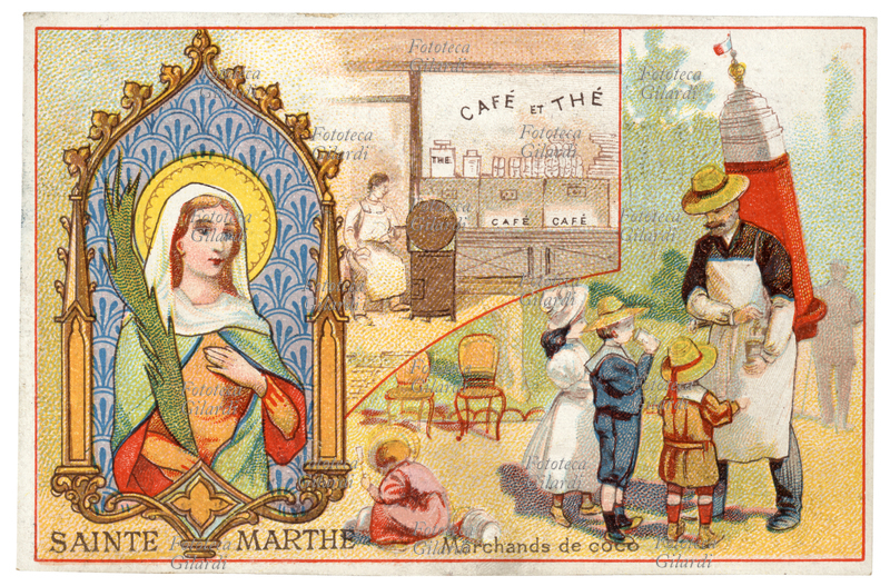 SANTA MARTA (I secolo), che a Betania vicino a Gerusalemme accolse nella sua casa il Signore Gesù e, alla morte del fratello Lazzaro, professò: «Tu sei il Cristo, il Figlio di Dio, colui che viene nel mondo». Patrona dell\