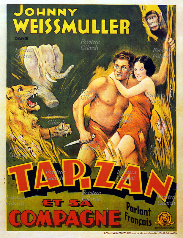 TARZAN Manifesto cinematografico belga per il film \