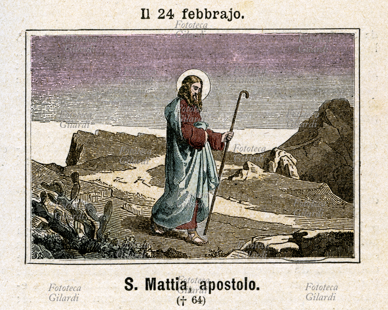 San MATTIA apostolo (? - 64). Dagli Atti degli Apostoli risulta che Pietro, il giorno dell\