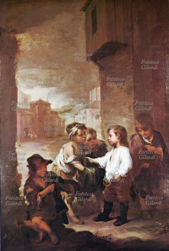 Bartolomé MURILLO (1º gennaio 1618 – 3 aprile 1682) San Tommaso di Villanova bambino (Tomás García Martínez, novembre 1486 – 8 settembre 1555), distribuisce l\