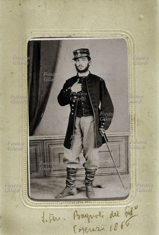 BAGNOLI da Cosenza, Sotto Tenente appartenente alla Guardia Nazionale, distintosi nella repressione al brigantaggio. Italia 1865
