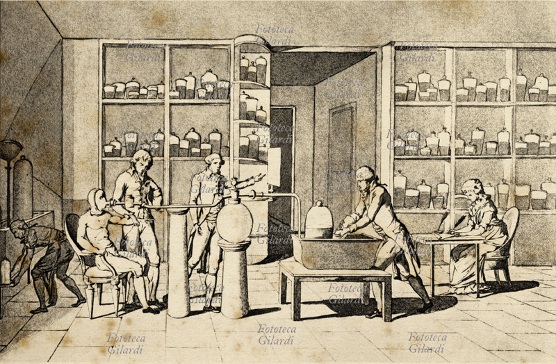 Antoine-Laurent LAVOISIER (1743-1794) Gli esperimenti di Lavoisier sulla respirazione; il chimico francese membro dell\