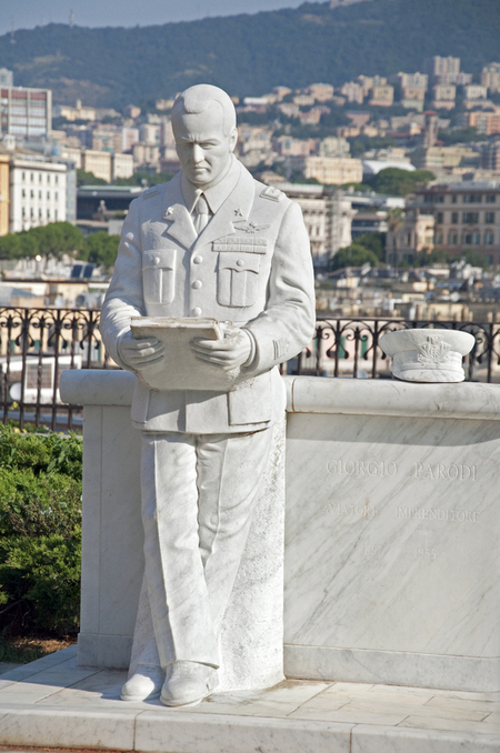 GIORGIO PARODI RITRATTO SCULTOREO DI ETTORE GAMBIOLI