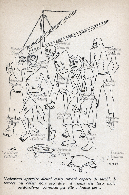 Cesare ZAVATTINI (1902-1989) malati di lebbra. \