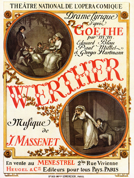 MANIFESTO OPERETTA WERTHER DI MASSENET
