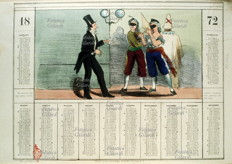 CALENDARIO murale con il seguente motto \