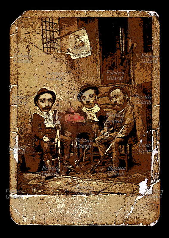 Ando GILARDI (1921 - 2012) Osteria del cacciatore. Opera digitale, dalla serie \