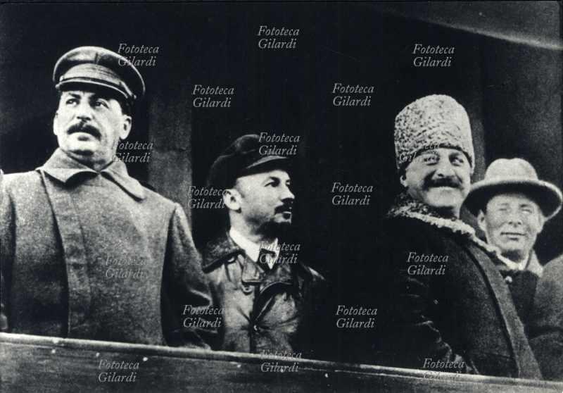 URSS Stalin, Bukarin, Orgyonikize, Kuibiscev. Mosca 1925
