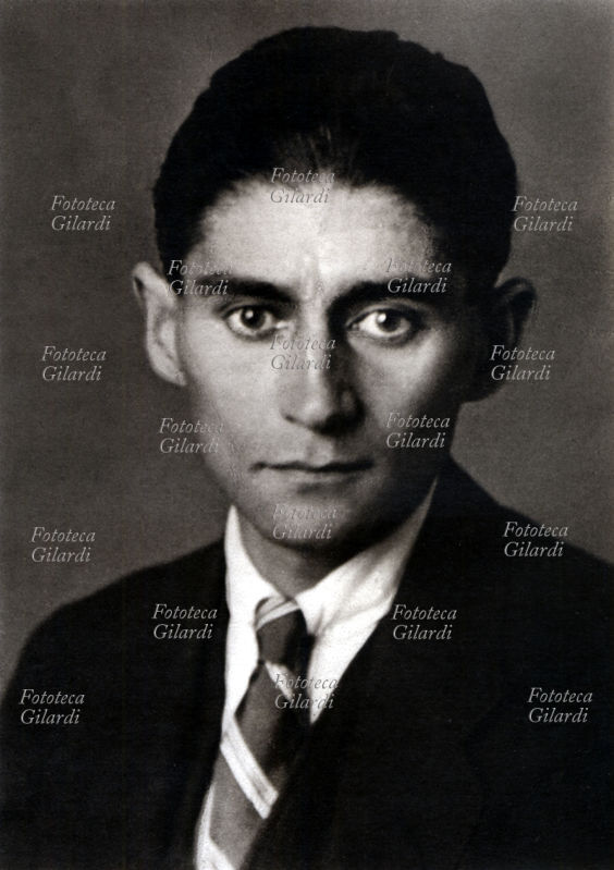 Franz KAFKA (3 luglio 1883 - 3 giugno 1924) scrittore boemo di lingua tedesca, in uno dei suoi ultimi ritratti fotografici. Vienna, 1923 - 24