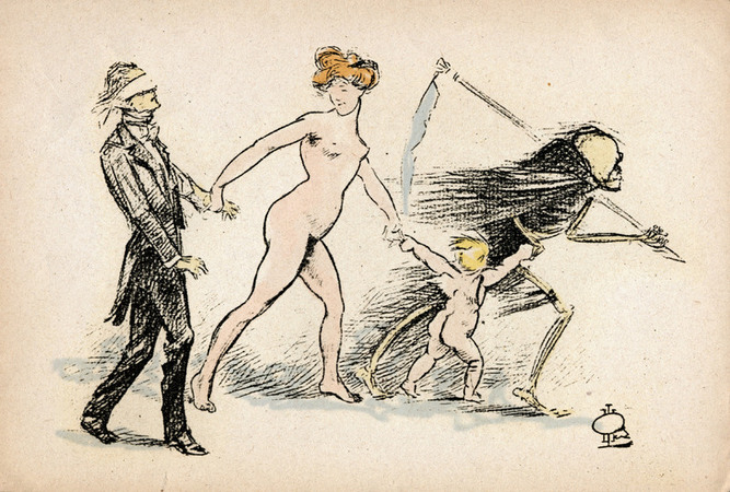 ALLEGORIA DELLA MORTE PER SIFILIDE 1900 ALLEGORIA DELLA MORTE PER SIFILIDE 1900