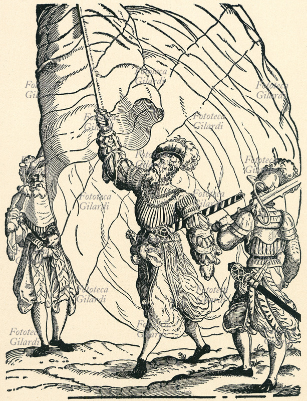 LANZICHENECCHI soldati mercenari tedeschi del XVI secolo. \