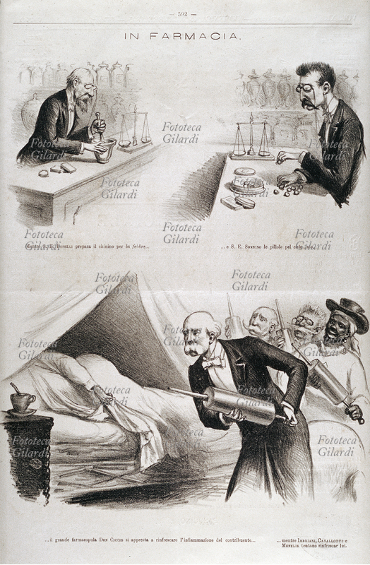 Francesco CRISPI (18181901) satira al governo, titolo: \