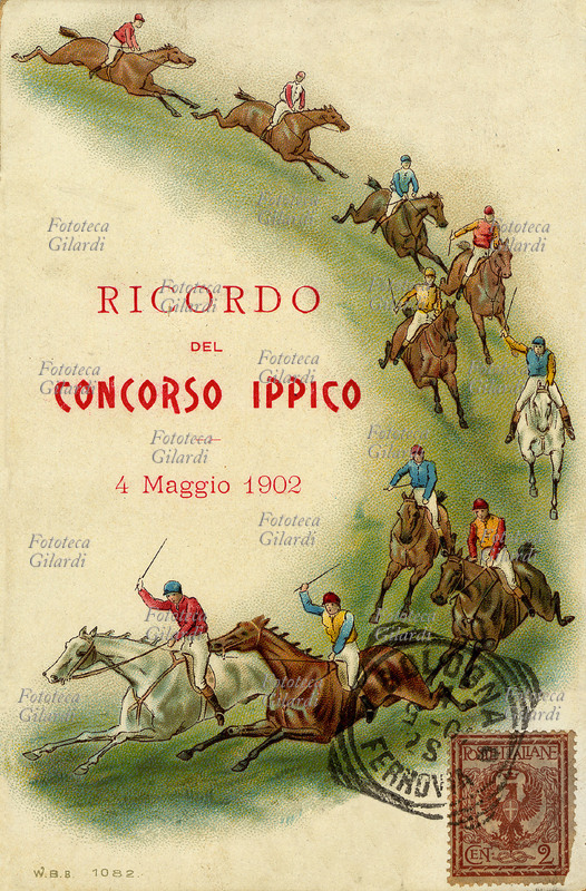 IPPICA Ricordo del concorso ippico. Bologna, 4 maggio 1902