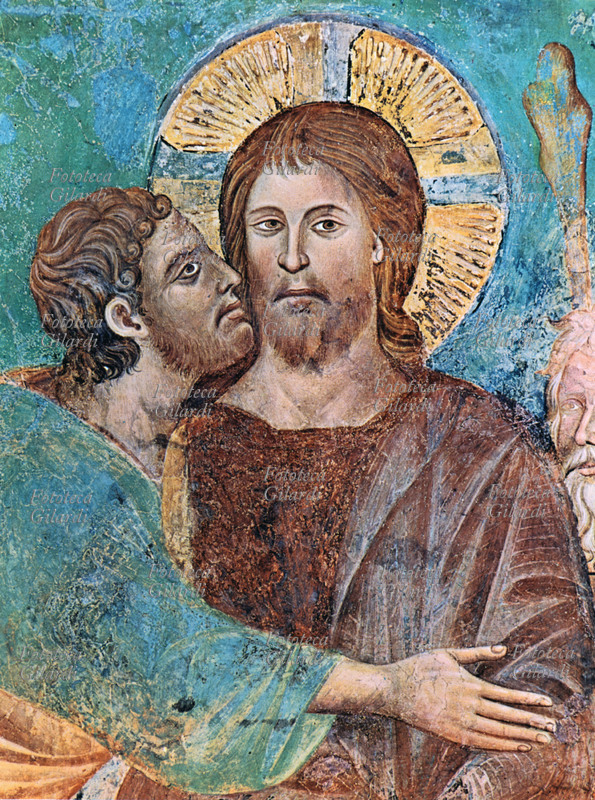 GIUDA Il bacio di Giuda. Cimabue (1230 circa -1302). Dettaglio dall\