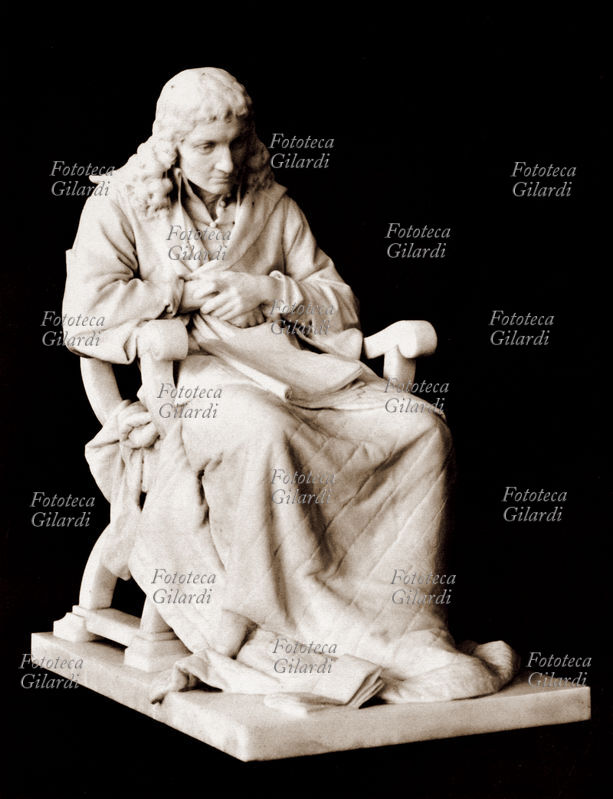 Baruch SPINOZA (24 novembre 1632- 21 febbraio 1677) filosofo in una statua di Mark Antokolski (1843-1902) , Russia 1882