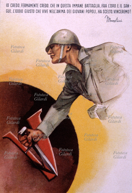 SECONDA GUERRA MONDIALE propaganda: soldato dell\