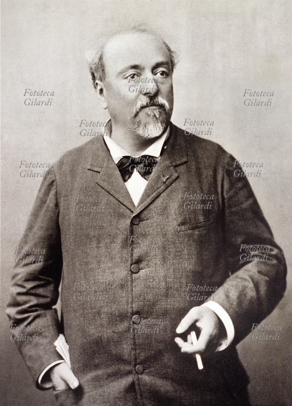 Alexis-Emmanuel CHABRIER (1841-1894) compositore francese, ritratto fotografico. Compose musica teatrale, strumentale, vocale e da camera. Tra le sue opere: L\