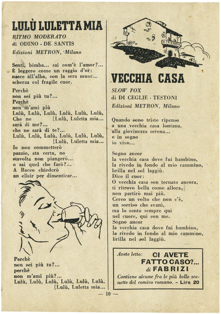 IL CANZONIERE DELLA RADIO LUL&Ugrave; LULETTA MIA