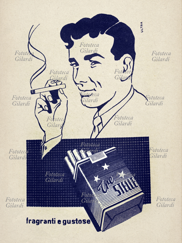 Fototeca Gilardi > Photo FTT39069: SMOKE: ADV MONOPOLIES OF ITALIAN STATE