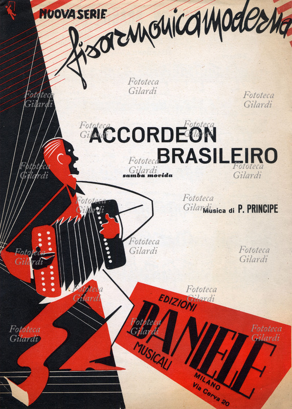 MUSICA America Latina. Copertina dello spartito de \