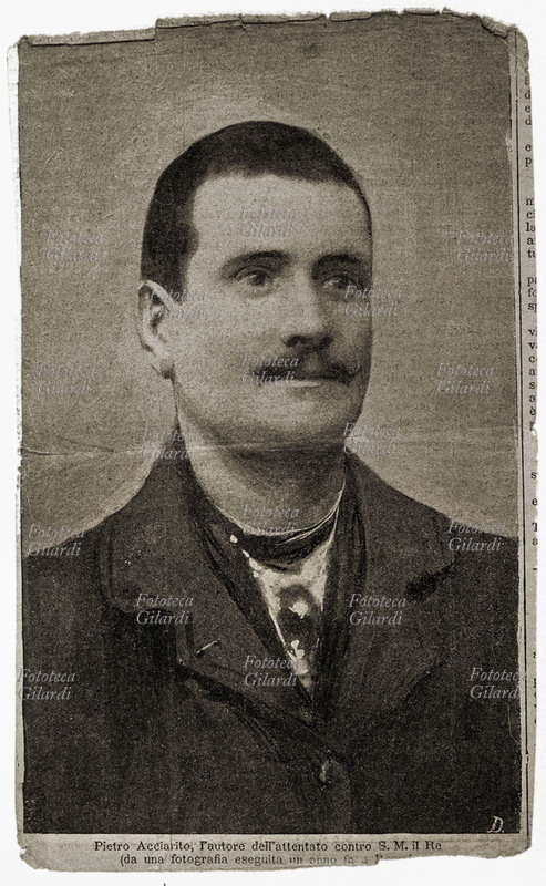 Pietro ACCIARITO (27 giugno 1871 – 4 dicembre 1943), anarchico italiano, autore del fallito attentato del 22 aprile 1897, in cui tentò di pugnalare re Umberto I a Roma; subito catturato, fu condannato all\