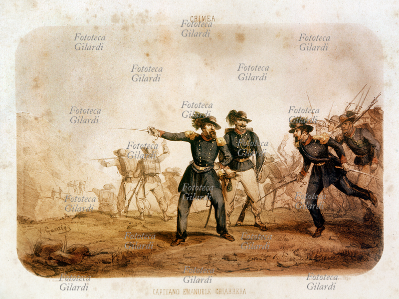 RISORGIMENTO Guerra di Crimea - Litografia dell\